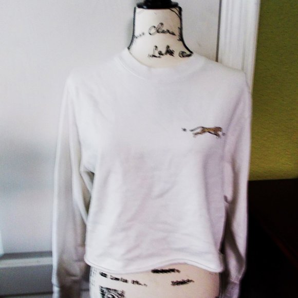 John Galt Cropped Sweatshirt - Picture 1 of 4